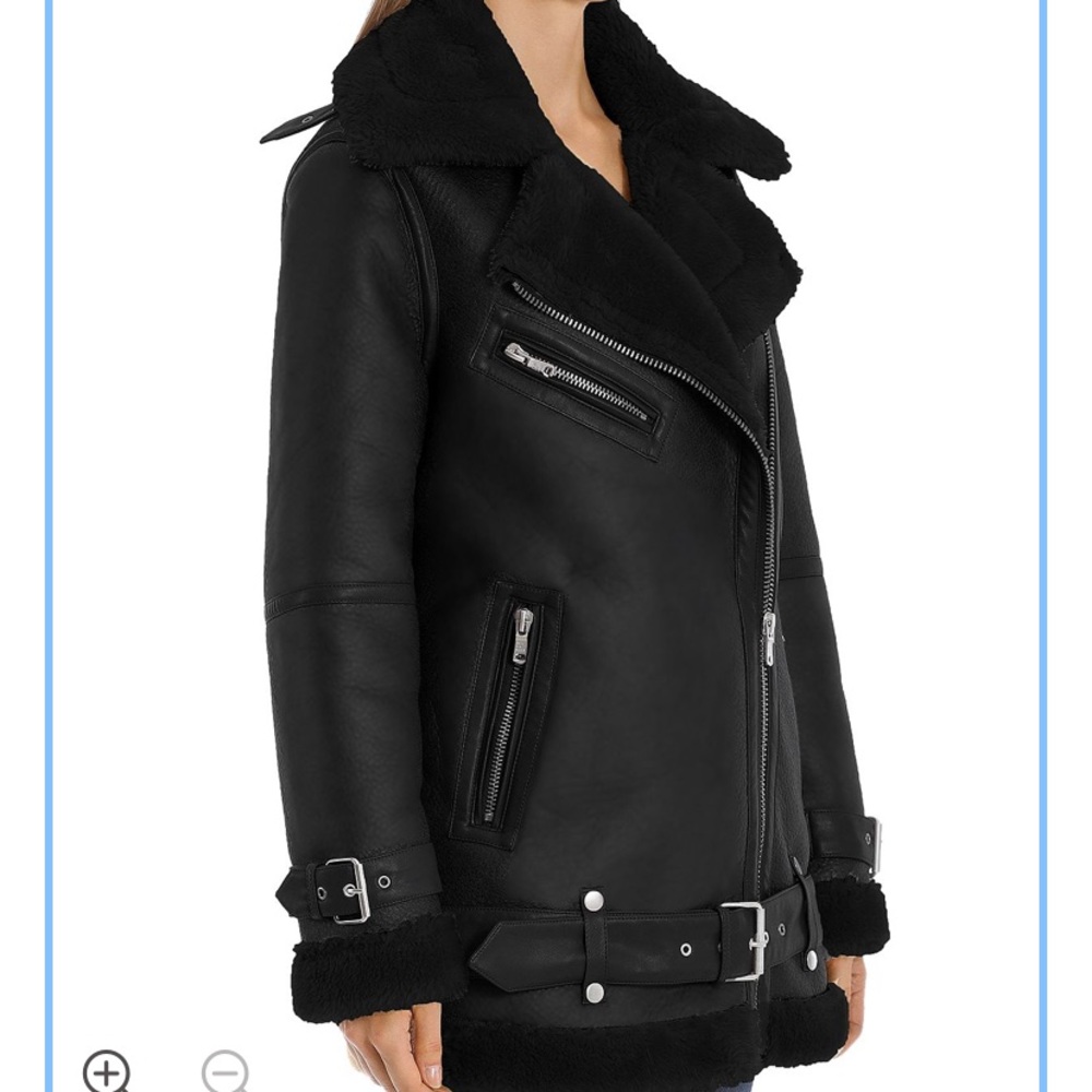 Avec Les Filles Oversized Faux Shearling Belted